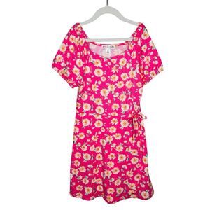 NWOT Love Glam Girl Mock Wrap Dress Pink Stitch Fix Size M